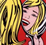 Roy Lichtenstein - Ragazza nello specchio.